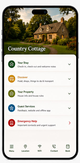 Country Cottage HostyGuides theme preview