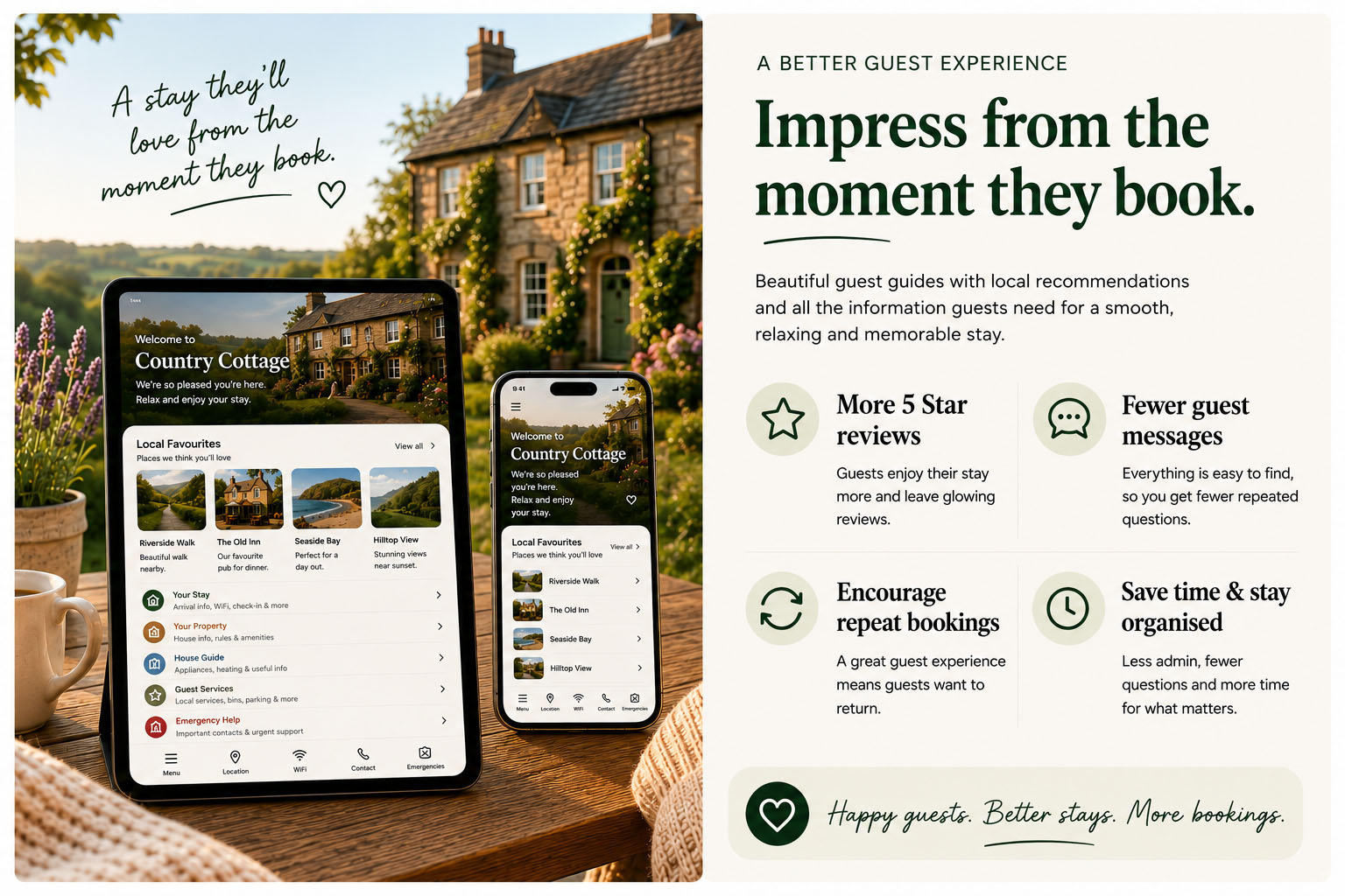 Hostyguides makes impressive guest guidebooks for hosts