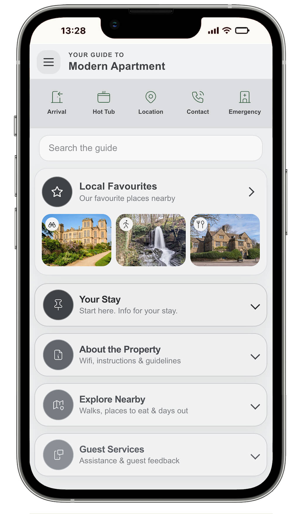 Digital guest guidebook experience for hosts