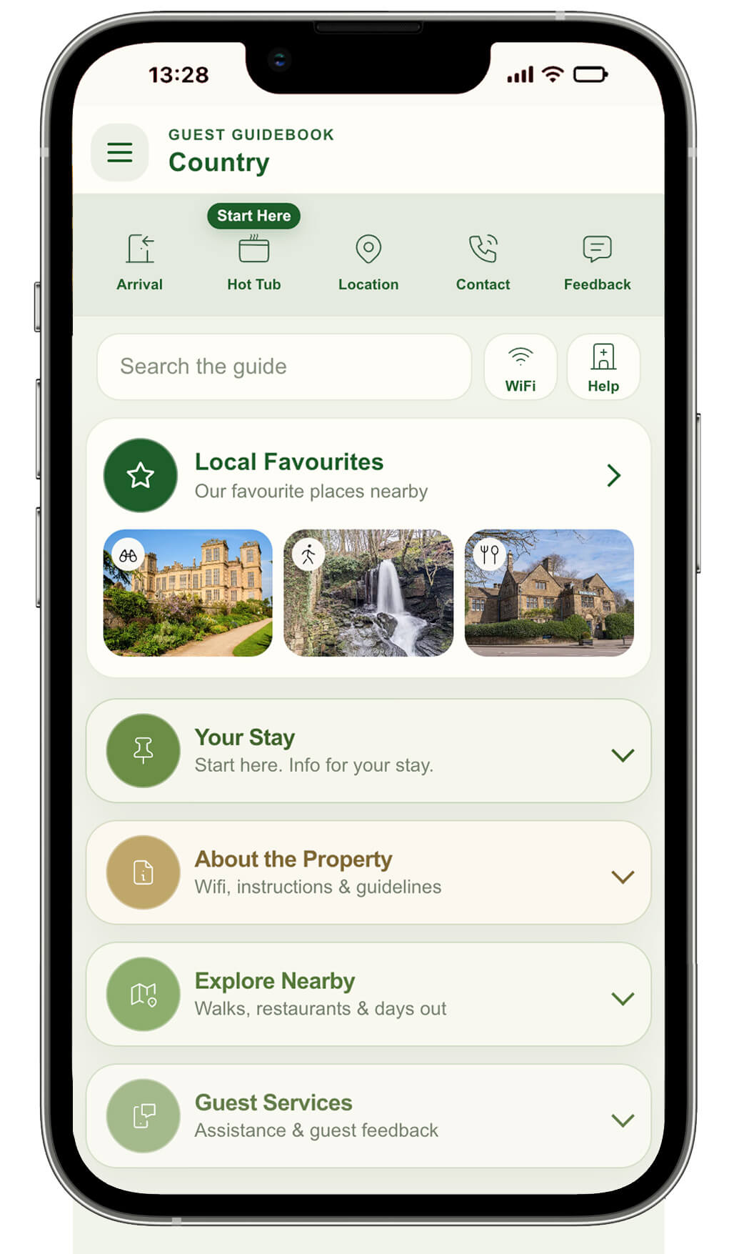 Digital guest guidebooks for Hosts