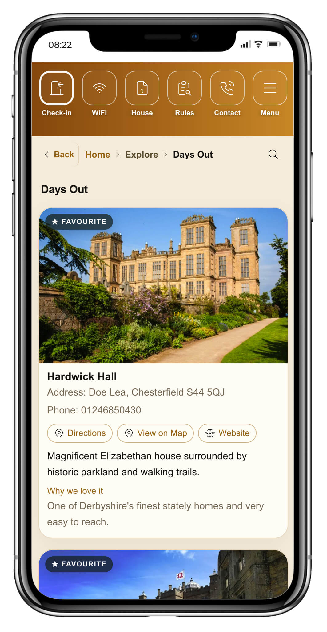 Interactive digital guest guidebook with local recommendations