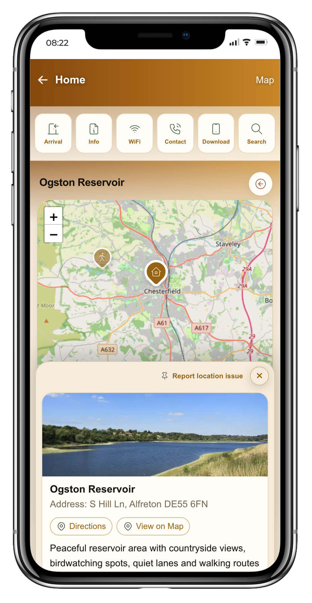 Digital guidebooks built with interactive maps
