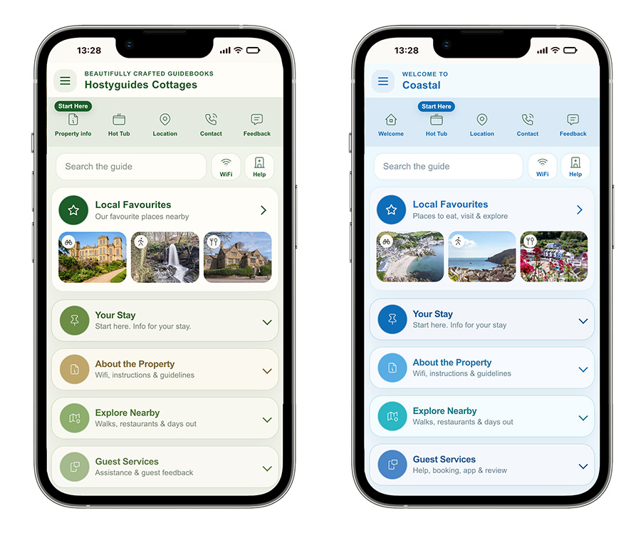 6 digital guest guidebook styles
