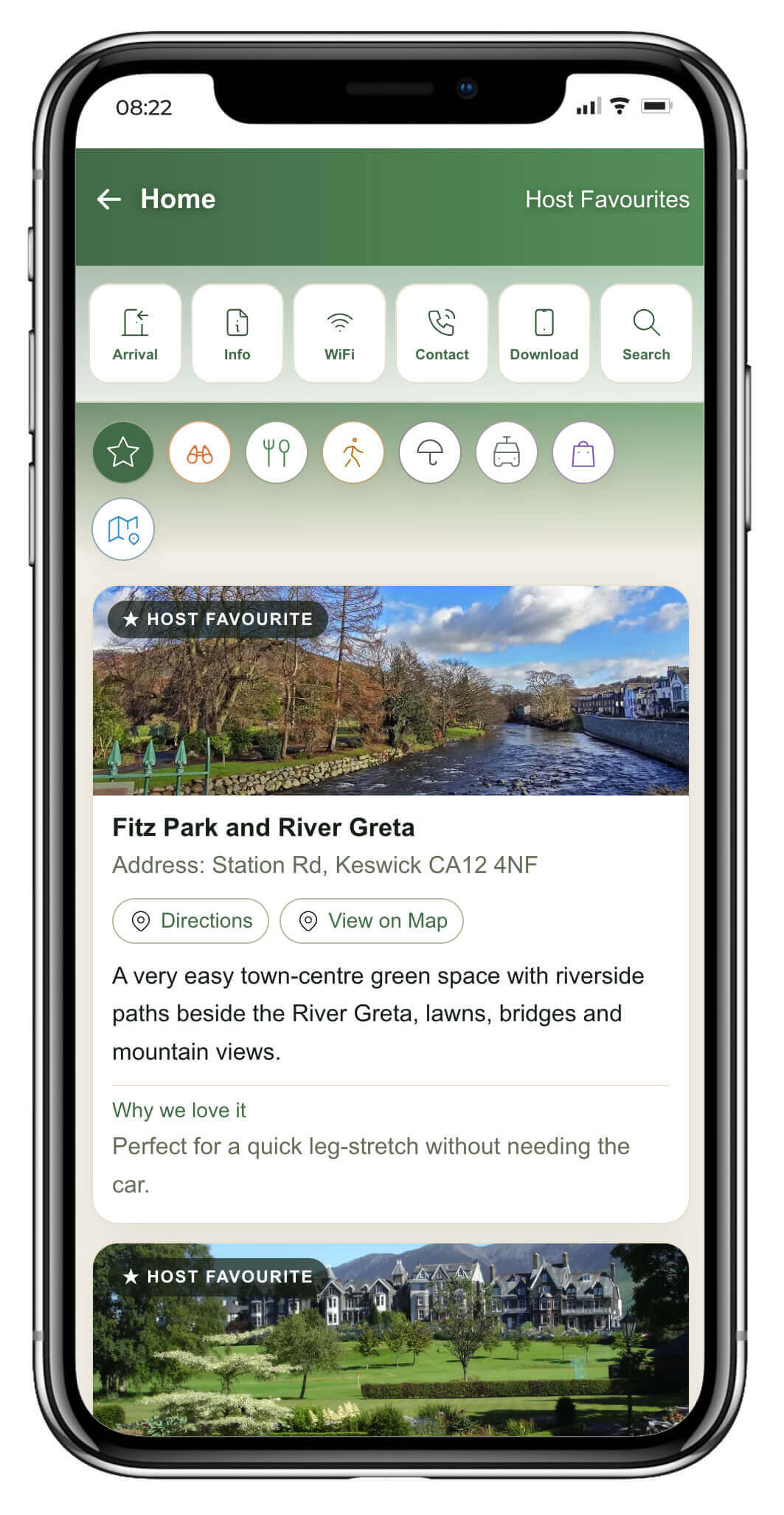 Digital Guest Guidebooks with local recommendations