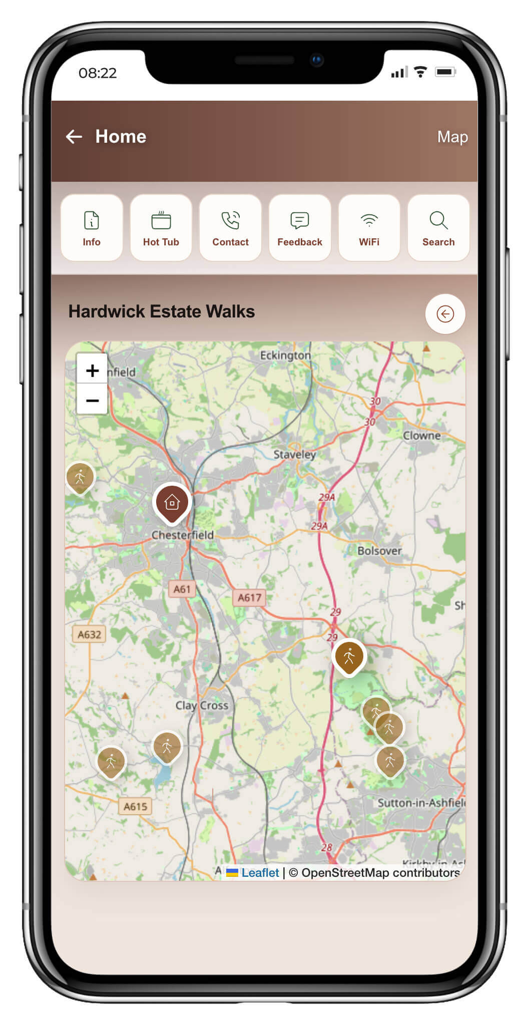 holiday guest guidebooks with maps