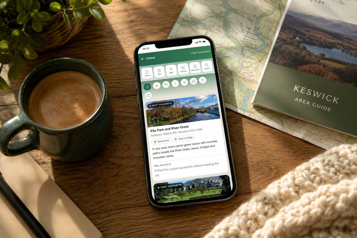 Digital guest guidebook experiences for Holiday Rentals