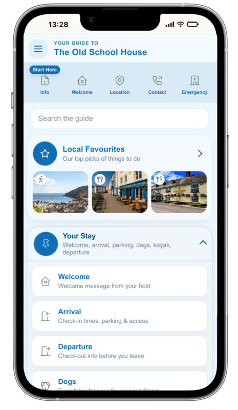 Hostyguide local recommendations for guest guidebooks