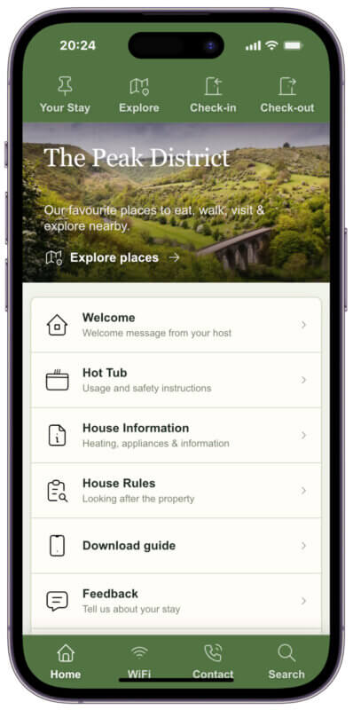The peak district guest guidebook for hosts