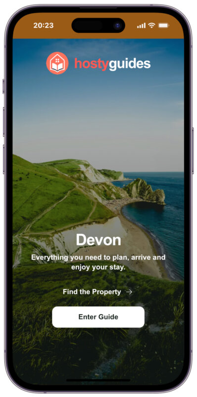 Devon digital guest guidebook for airbnb holiday lets