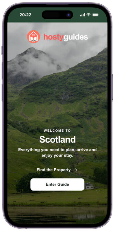 Scotland Digital guest guidebook for holiday rentals